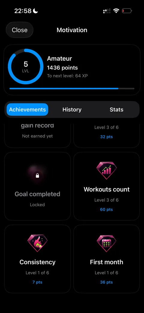 P.R.O. app screenshot